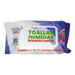 Toallas Húmedas Desinfectantes TEDDY 80 U