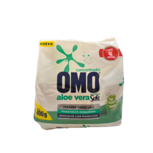 Detergente En Polvo Aloe Vera OMO 400 G