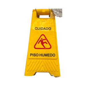 Señalética "Precaución Suelo Mojado"