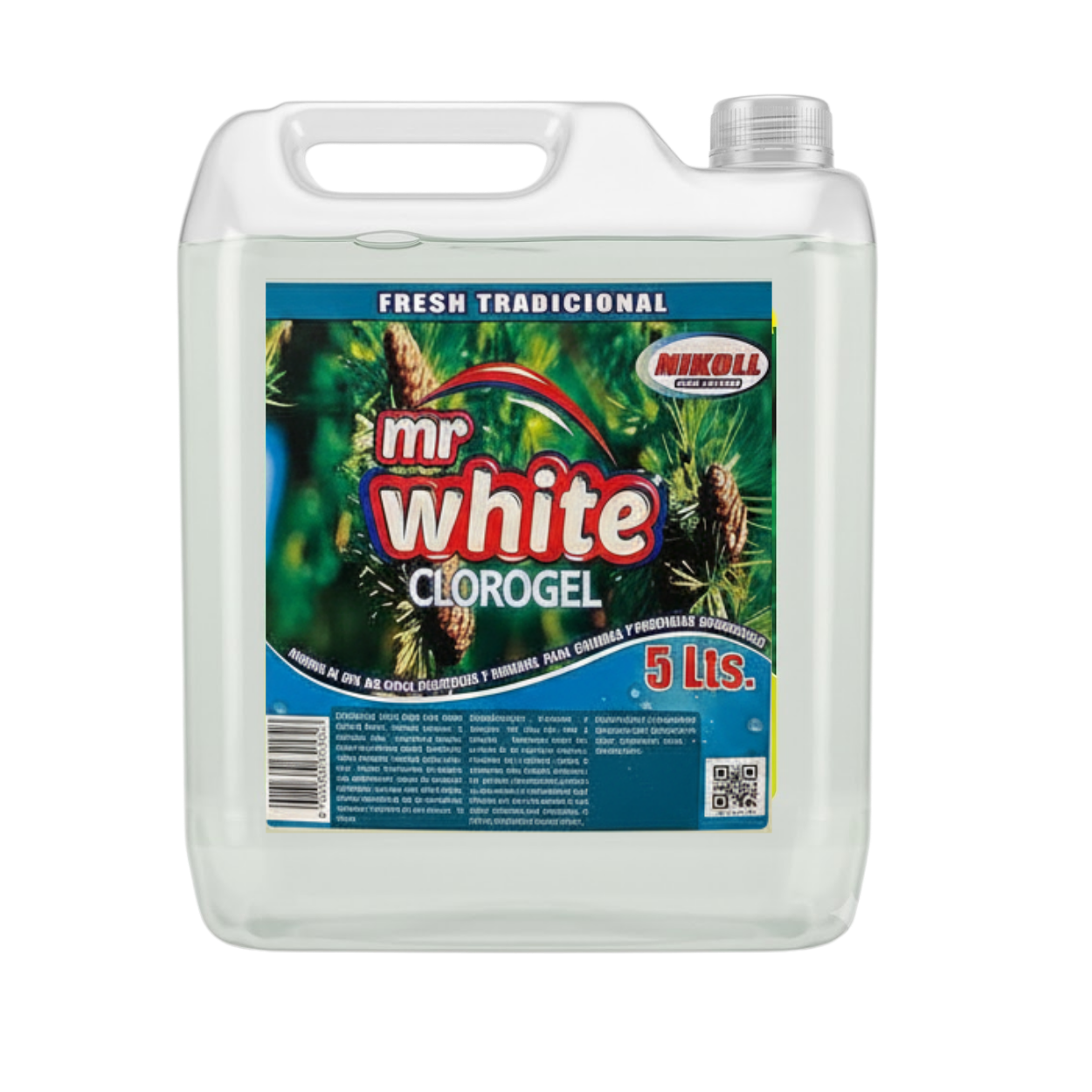 Cloro Gel tradicional MR WHITE 5 Ltrs